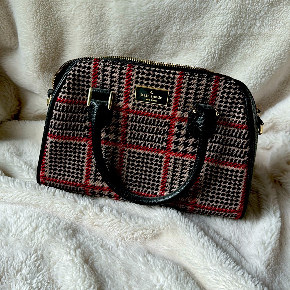 Kate Spade Red Plaid Handbag